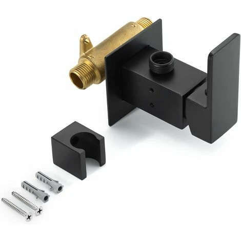 Toilet Spray Kit Black, Brass Toilet Spray Toilet Wall Mounted Bidet Sprayer Cold And Hot Water Toilet Bidet Spray With 1.5m Hose 7 Toilet Spray Kit Black, Brass Toilet Spray Toilet Wall Mounted Bidet Sprayer Cold And Hot Water Toilet Bidet Spray With 1.5m Hose - Image 5