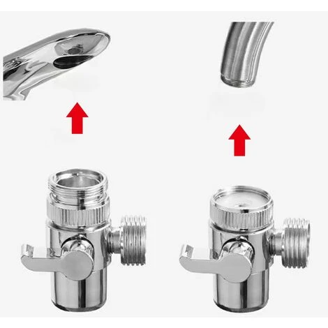 3 Way Shower Diverter Valve Diverter Valve Replacement Shower Adapter Faucet Valve For Kitchen Or Bathroom 4 3 Way Shower Diverter Valve Diverter Valve Replacement Shower Adapter Faucet Valve For Kitchen Or Bathroom - Image 2