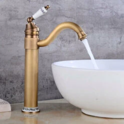 Brass Tall Basin Faucet Bathroom Faucet With 360° Swivel Tall Spout Basin Mixer Tap Hot Cold Adjustable Basin Mixer Bathroom Mixer Tap 10 Brass Tall Basin Faucet Bathroom Faucet With 360° Swivel Tall Spout Basin Mixer Tap Hot Cold Adjustable Basin Mixer Bathroom Mixer Tap -Bathroom Faucet Store 84677432 4