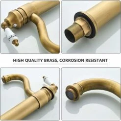 Brass Tall Basin Faucet Bathroom Faucet With 360° Swivel Tall Spout Basin Mixer Tap Hot Cold Adjustable Basin Mixer Bathroom Mixer Tap 11 Brass Tall Basin Faucet Bathroom Faucet With 360° Swivel Tall Spout Basin Mixer Tap Hot Cold Adjustable Basin Mixer Bathroom Mixer Tap -Bathroom Faucet Store 84677432 5