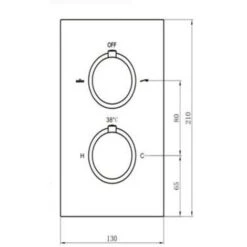 Morval Concealed Valve Double Outlet Square Black (Cvp04K) -Bathroom Faucet Store 86061034 4