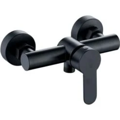 Single Lever Bathtub-Shower Mixer Bath Tap Set Shower Faucets Bathroom Faucet Integrated Check Valve Black Hot And Cold Water Mixer Valve