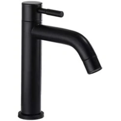 Matte Black Stainless Steel Bathroom Faucet