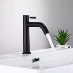 Matte Black Stainless Steel Bathroom Faucet -Bathroom Faucet Store 86503627 3