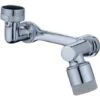 1080°Swivel Faucet Extender With 2 Spray Modes Sink Rotating Faucet Extender Splashproof Faucet Filter Adaptor Aerator With Wrench (Silver-Type 2 1 1080°Swivel Faucet Extender With 2 Spray Modes Sink Rotating Faucet Extender Splashproof Faucet Filter Adaptor Aerator With Wrench (Silver-Type 2 -Bathroom Faucet Store 86503813 1