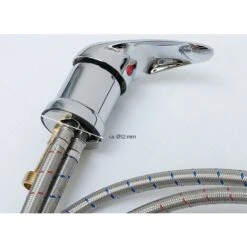 Eyepower Handheld Shower + Hose 115cm Long + Mixer Tap For Professional Hairdresser Shower Head Set To Be Installed In A Backwash Unit To Wash Hair For Hairdressers Coiffeurs Hairstylists To Shampoo -Bathroom Faucet Store 86609308 4