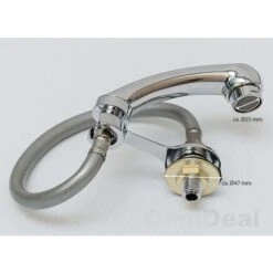 Eyepower Handheld Shower + Hose 40cm Long + Mixer Tap For Professional Hairdresser Shower Head Set To Be Installed In A Backwash Unit To Wash Hair For Hairdressers Coiffeurs Hairstylists To Shampoo -Bathroom Faucet Store 86609365 5