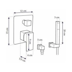 Shower Faucet Rea Rainforce -Bathroom Faucet Store 87084338 4