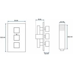 Shower Faucet Rea Brito 7 Shower Faucet Rea Brito -Bathroom Faucet Store 87084342 3