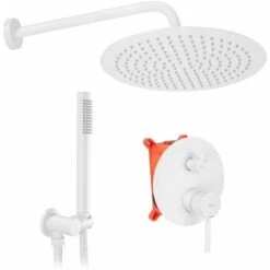 Concealed Shower Set Rea Lungo White + Box