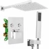 Concealed Thermostatic Shower Set Rea Fenix Davis Chrome + Box 2 Concealed Thermostatic Shower Set Rea Fenix Davis Chrome + Box -Bathroom Faucet Store 87085035 1