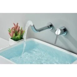 Concealed Basin Faucet Rea Lungo Long Chrome + Box -Bathroom Faucet Store 87085054 3