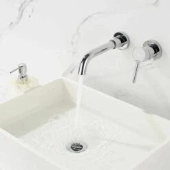 Concealed Basin Faucet Rea Lungo Long Chrome + Box -Bathroom Faucet Store 87085054 4