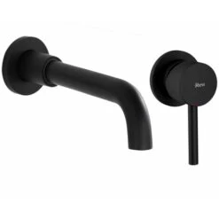 Concealed Basin Faucet Rea Lungo Long Black + Box