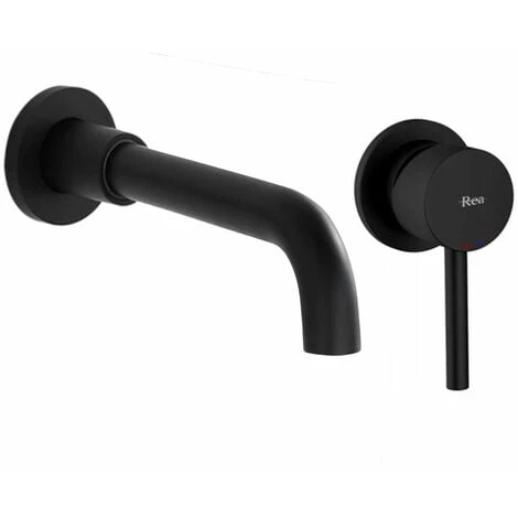 Concealed Basin Faucet Rea Lungo Long Black + Box 3 Concealed Basin Faucet Rea Lungo Long Black + Box