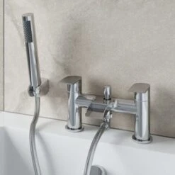 Waterfall Bathroom Basin Tap Bath Shower Mixer Tap Set Chrome -Bathroom Faucet Store 8755925 5