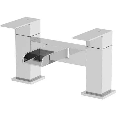 Waterfall Bathroom Basin Mono Mixer Tap Bath Mixer Tap Set Chrome Lever Modern 7 Waterfall Bathroom Basin Mono Mixer Tap Bath Mixer Tap Set Chrome Lever Modern - Image 5