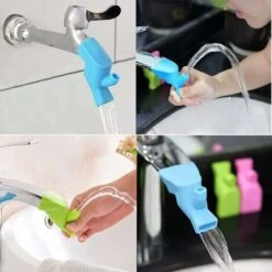 3 Pcs Child Faucet Extension, For Bathroom Kitchen Washing Hands And Face Baby Faucet Extender Food Grade Silicone Faucet Extensions For Kids -Bathroom Faucet Store 88297057 5