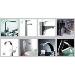 Mini Faucet Water Filter Faucet Water Purifier For Round Faucet Diameter 1.6-1.9cm（2PCS） -Bathroom Faucet Store 88298955 4