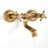 Vintage Copper Wall Mounted Faucet 180° Rotatable Antique Kitchen Wall Sink With Hot And Cold Water -Bathroom Faucet Store 88617258 1