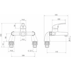 Essentials Bath Mixer Tap 11 Essentials Bath Mixer Tap -Bathroom Faucet Store 8883620 5