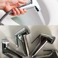 HIASDFLS 2 Pièces Bidet Spray, Pulvérisateur De Toilette En Spray, Pour Le Nettoyage Des Toilettes, Bain Pour Animaux De Compagnie, Hygiène Personnelle -Bathroom Faucet Store 89421878 5