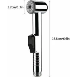 HIASDFLS Bidet Douchette à Main Douchette WC, Lavable Hygiénique Toilette ,Kits Finition Chromé Douchette Chromée Douchette Durable ABS Cleaner Spray Douche Fixation Salle De Bains 10 HIASDFLS Bidet Douchette à Main Douchette WC, Lavable Hygiénique Toilette ,Kits Finition Chromé Douchette Chromée Douchette Durable ABS Cleaner Spray Douche Fixation Salle De Bains -Bathroom Faucet Store 89423005 4