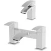 Modern Bathroom Mono Basin Sink Bath Mixer Filler Tap Set Chrome -Bathroom Faucet Store 8946066 1