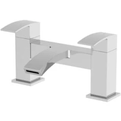 Modern Bathroom Mono Basin Sink Bath Mixer Filler Tap Set Chrome -Bathroom Faucet Store 8946066 5