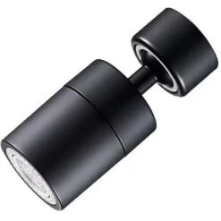 Faucet Aerator, 360 Degree Rotation, 2 Modes Adjustable Kitchen Faucet Filter Aerator For Kitchen Bathroom, 22mm Female Thread, Black, 1pc -Bathroom Faucet Store 89808305 4
