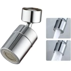 Faucet Aerator 360 Degrees Swivel Faucet Spray Aerator Kitchen Tap Water Saving Nozzle Sprayer Big Angle Bathroom Basin Dual-function Lengthen Extender,model: Type 1