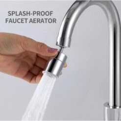 Faucet Aerator 360 Degrees Swivel Faucet Spray Aerator Kitchen Tap Water Saving Nozzle Sprayer Big Angle Bathroom Basin Dual-function Lengthen Extender,model: Type 1 -Bathroom Faucet Store 90271090 3