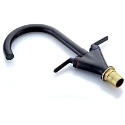 Kitchen Faucet With Dual Handle Spout, Stainless Steel Tin Chrome Finish Kitchen Sink Faucet -Bathroom Faucet Store 90739049 4