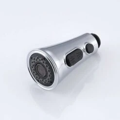 Faucet Spout, Horn Push Button Switch Hanging Spout Replaceable, For G1/2 Connectors (Plating) -Bathroom Faucet Store 90739539 4