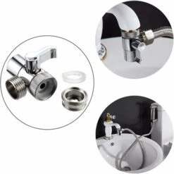 Diverter Valve, Alloy Shower Faucet 2 Way Diverter Valve, Premium Alloy For Kitchen Or Bathroom Sink -Bathroom Faucet Store 90739711 3