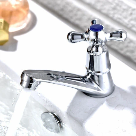 Single Cold Water Faucet Water Faucet, Single Cold Faucet Chrome Basin Water Tap, For Home Bathroom Toilet Sink Basin Kitchen,With Filter 3 Single Cold Water Faucet Water Faucet, Single Cold Faucet Chrome Basin Water Tap, For Home Bathroom Toilet Sink Basin Kitchen,With Filter