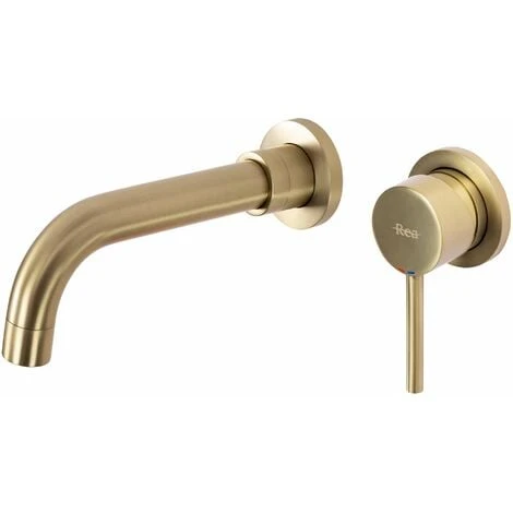 Concealed Basin Faucet Rea Lungo Long Brush Gold + Box 4 Concealed Basin Faucet Rea Lungo Long Brush Gold + Box - Image 2