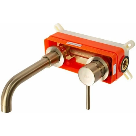 Concealed Basin Faucet Rea Lungo Long Brush Gold + Box 5 Concealed Basin Faucet Rea Lungo Long Brush Gold + Box - Image 3