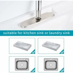 Kitchen Faucet Trim Plate Bathroom Sink Bathroom Sink Cover Laundry Hole Base Plate -Bathroom Faucet Store 91890080 4