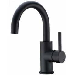 Bathroom Faucet, 360° Swivel Basin Faucet, High Spout Basin Mixer Tap, Faucet For Bathroom Or Small Kitchen, Matte Black