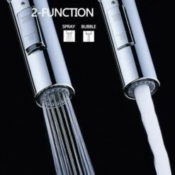 Universal G 1/2 Kitchen Faucet Head, Faucet Sprayer Replacement Part, Sprayer Settings Shower Head For Bathroom Kitchen Mixer Tap, Chrome Finish -Bathroom Faucet Store 92346692 3