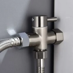 Way Valve Solid Brass 3/8"-12/17 T Adapter Diverter Valve For WC Toilet, Chrome 9 Way Valve Solid Brass 3/8"-12/17 T Adapter Diverter Valve For WC Toilet, Chrome -Bathroom Faucet Store 92868091 3