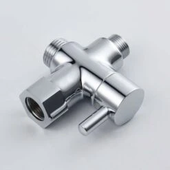 Way Valve Solid Brass 3/8"-12/17 T Adapter Diverter Valve For WC Toilet, Chrome 10 Way Valve Solid Brass 3/8"-12/17 T Adapter Diverter Valve For WC Toilet, Chrome -Bathroom Faucet Store 92868091 4