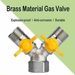 Brass 1/2" Y Switch Valve, 2-Way Y-Distributor Faucet Splitter, Divider Gas Valve, Hose Divider Brass, For Shower Head, Shower Arm 10 Brass 1/2" Y Switch Valve, 2-Way Y-Distributor Faucet Splitter, Divider Gas Valve, Hose Divider Brass, For Shower Head, Shower Arm -Bathroom Faucet Store 92868333 4