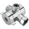 Bath Shower Head Arm Mounted Diverter Valve With 1/2 Inch 3 Way T-Adapter