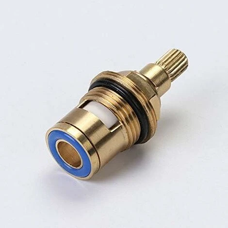 1/2" Ceramic Faucet Replacement Cartridge Hot And Cold Ceramic Disc Faucet Head For Kitchen Shower Room Brass Water Replacement Valves (Hot And Cold) 4 1/2" Ceramic Faucet Replacement Cartridge Hot And Cold Ceramic Disc Faucet Head For Kitchen Shower Room Brass Water Replacement Valves (Hot And Cold) - Image 2