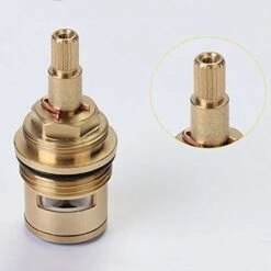 Moapei 2pcs Ceramic Disc Head,Ceramic Cartridge Mixer Tap 1/2 Turn Gasket Ceramic Faucet Head Explosion Proof Rust Proof Corrosion Proof For Bathroom Kitchen Home Faucet -Bathroom Faucet Store 93593146 3