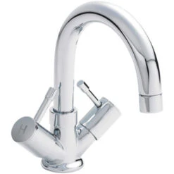 Nuie Series 2 Chrome Mono Basin Mixer Tap With Swivel Spout - FJ317 -Bathroom Faucet Store 9376738 3