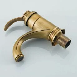 Basin Mixer Tap Antique Bathroom Faucet, Retro Basin Faucet, Basin Mixer Tap, Nostalgia Brushed Brass Bathroom Faucet For Bathroom 11 Basin Mixer Tap Antique Bathroom Faucet, Retro Basin Faucet, Basin Mixer Tap, Nostalgia Brushed Brass Bathroom Faucet For Bathroom -Bathroom Faucet Store 93888521 5