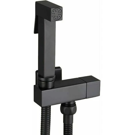 Toilet Spray Kit, Black Brass Hand Held Bidet Sprayer Bidet Sprayer Wall Mounted Toilet Spray Complete Kit, Personal Hygiene, G1/2 -Bathroom Faucet Store 93893081 1